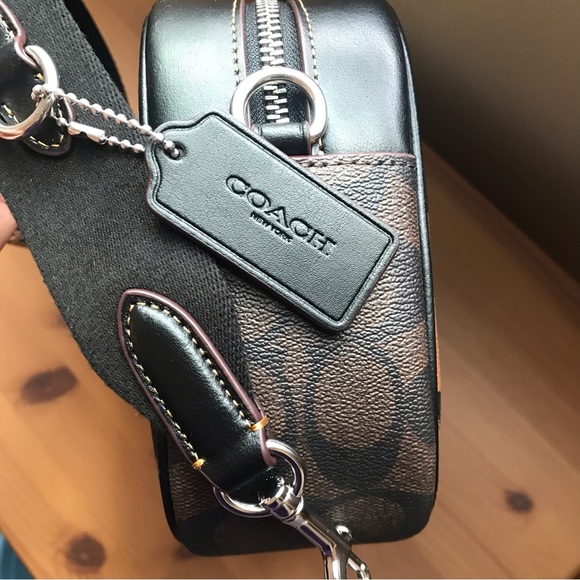 🐆 Coach Jamie Camera Bag In Signature Canvas With Leopard Print - Picture 8 of 11